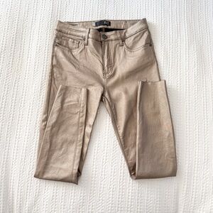 Kut from the Kloth Connie High Rise Skinny Jeans - Metallic Bronze